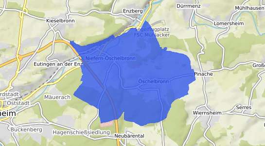 Bodenrichtwertkarte Niefern-&Ouml;schelbronn